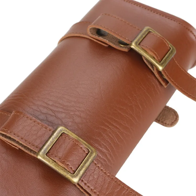 B-SOUL Bicycle Electric Scooter Riding Retro Front Head Bag(Brown)