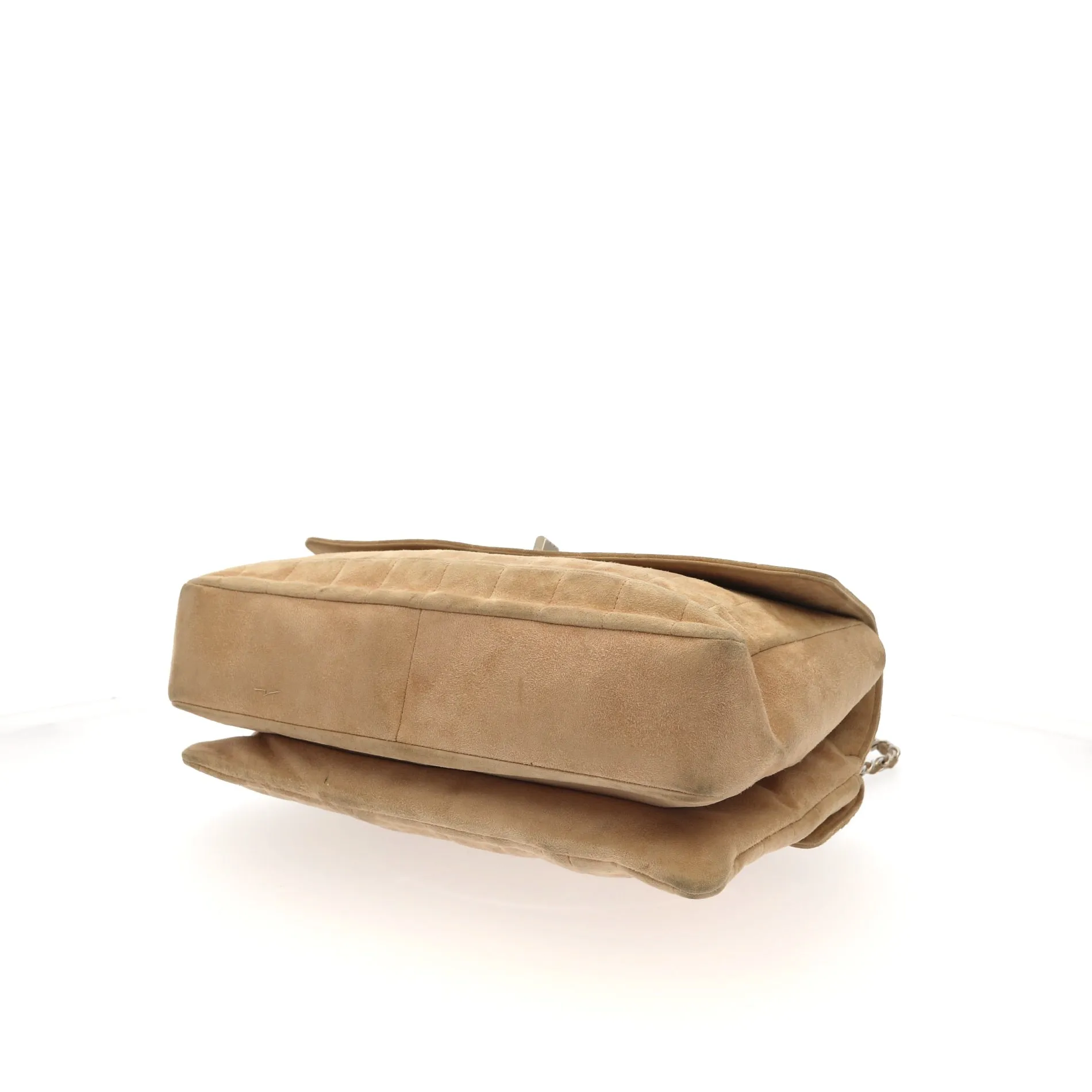 CHANEL 2.55 Shoulder Bag in Beige Suede