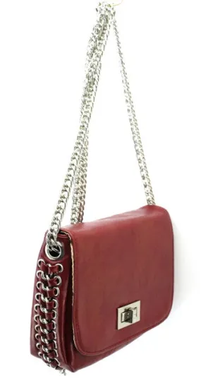 Cross Body Bag in Burgundy