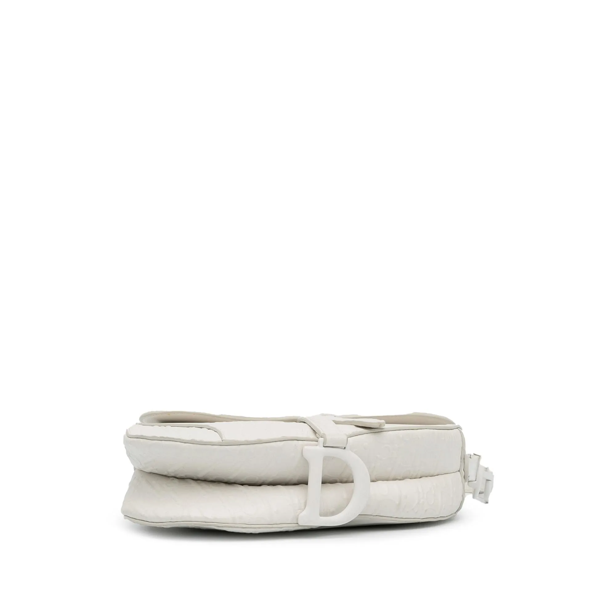 Dior Embossed Leather Oblique Saddle Bag (SHG-hIXCgH)
