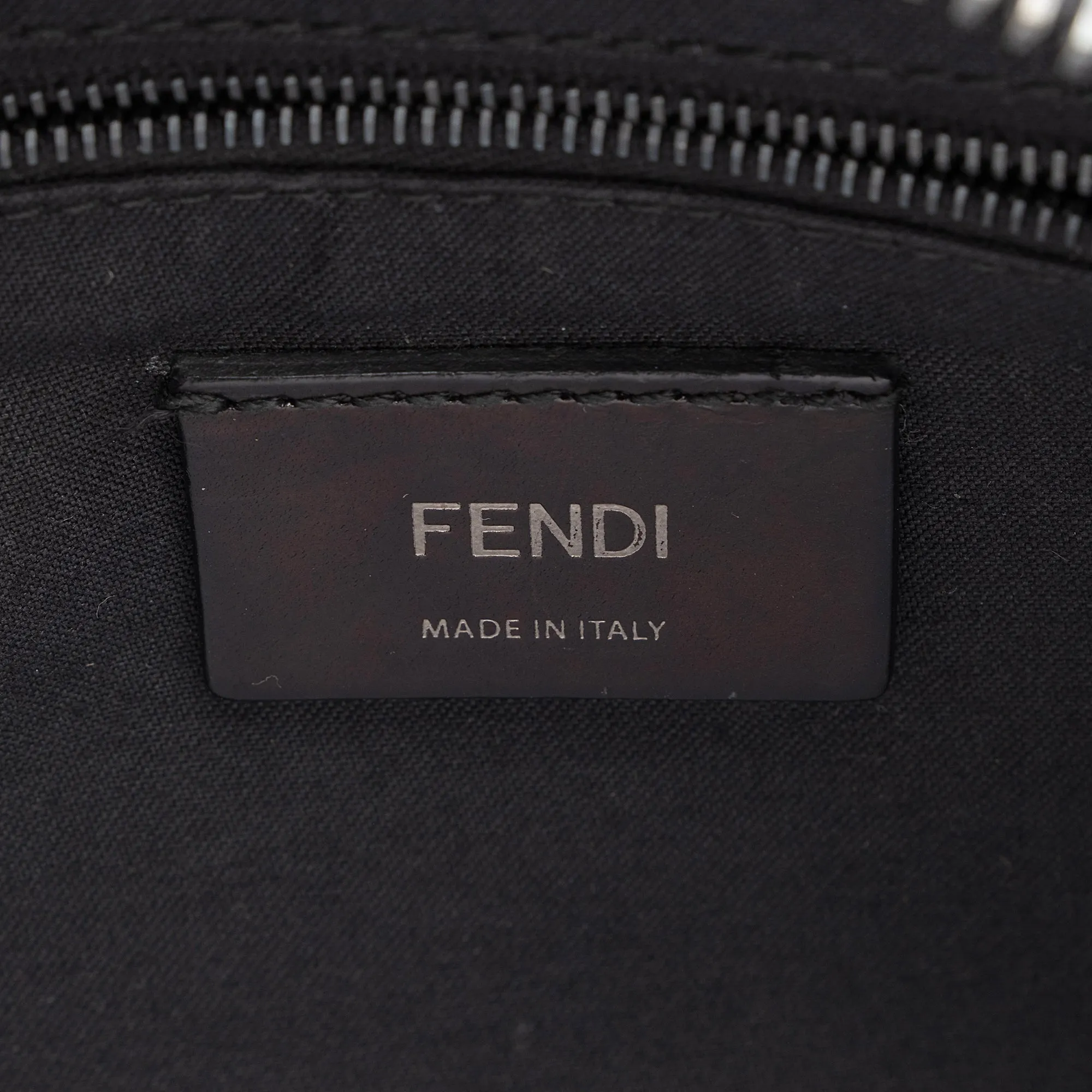 Fendi FF Embossed Calfskin St. Zucca Messenger (SHF-QOa4iu)
