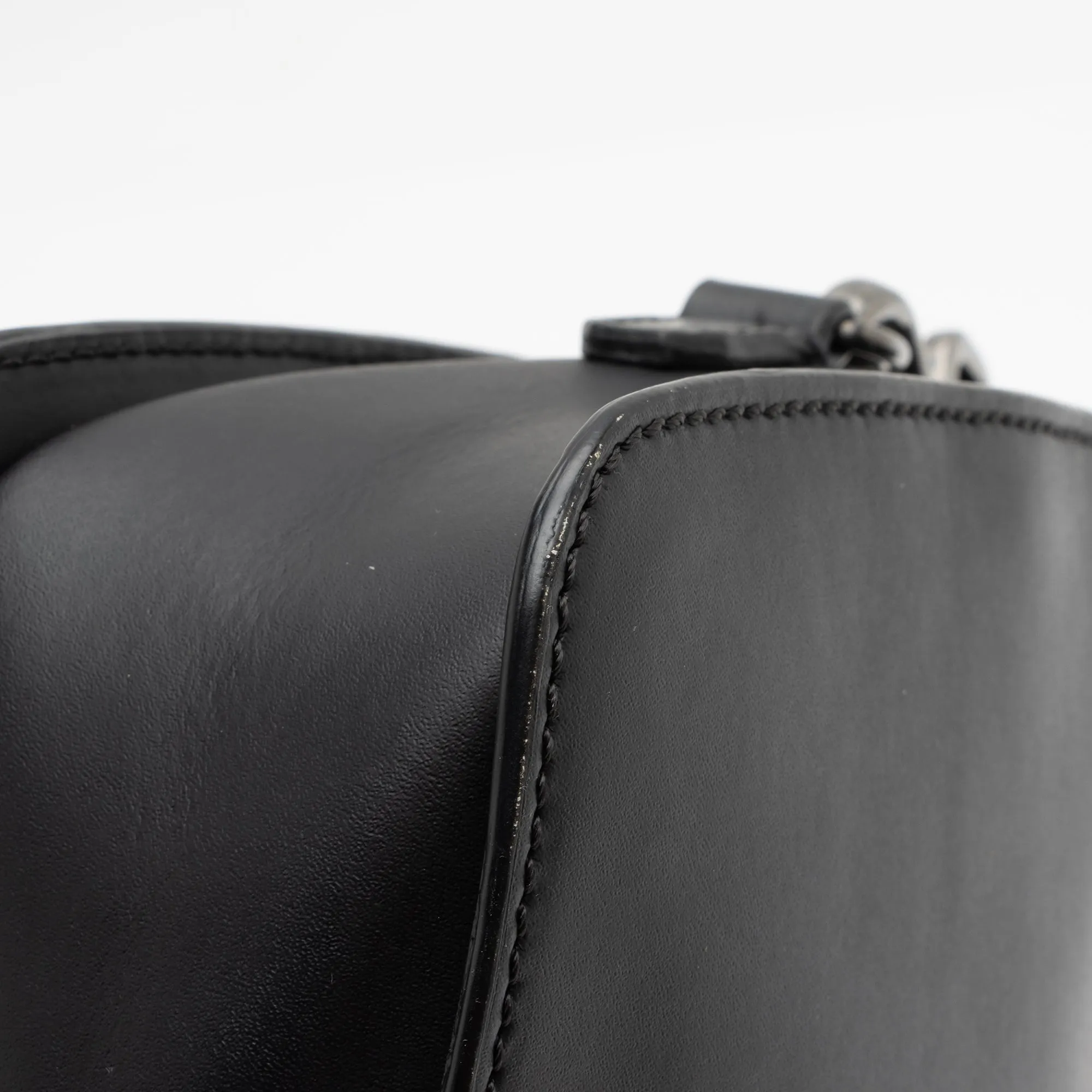 Fendi FF Embossed Calfskin St. Zucca Messenger (SHF-QOa4iu)