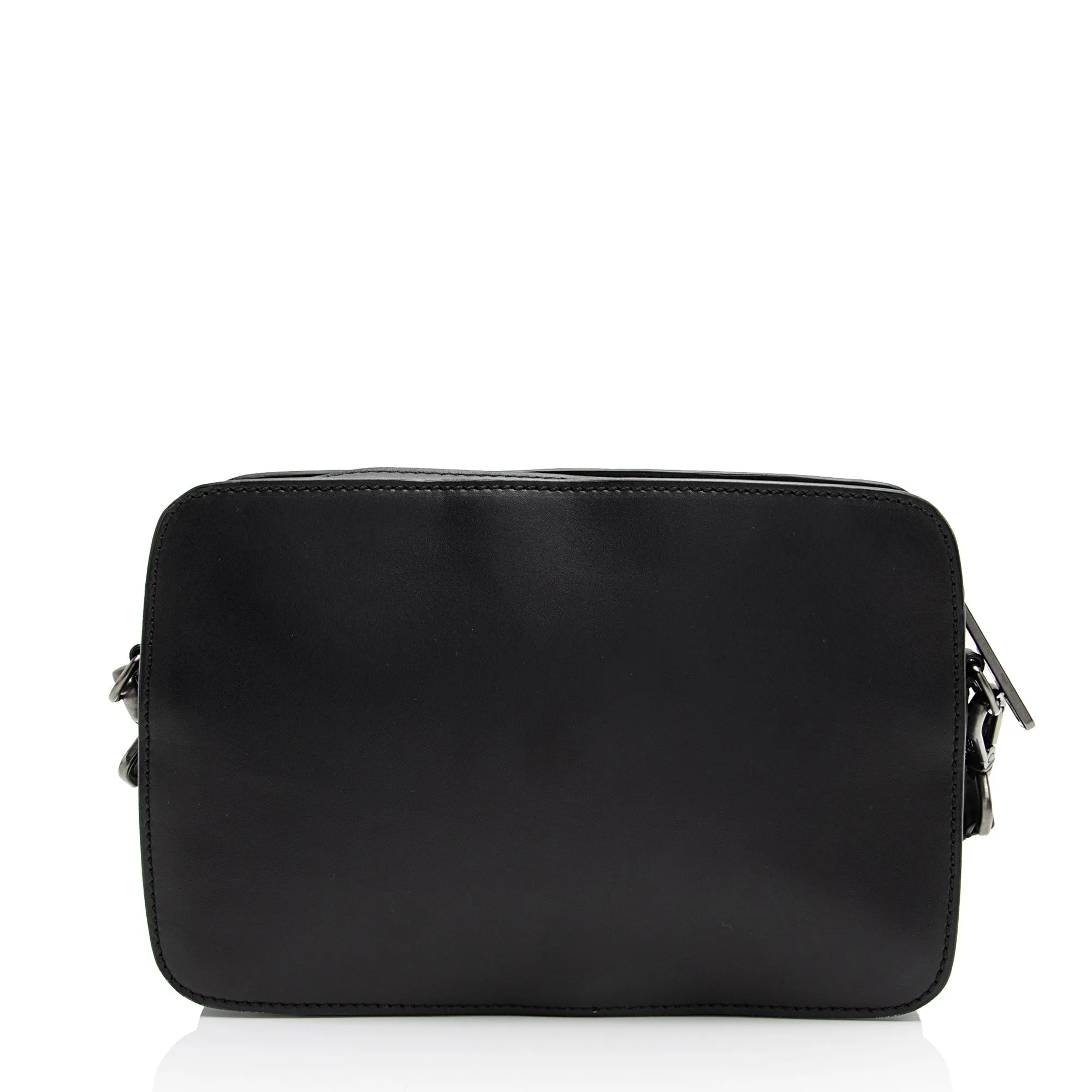 Fendi FF Embossed Calfskin St. Zucca Messenger (SHF-QOa4iu)