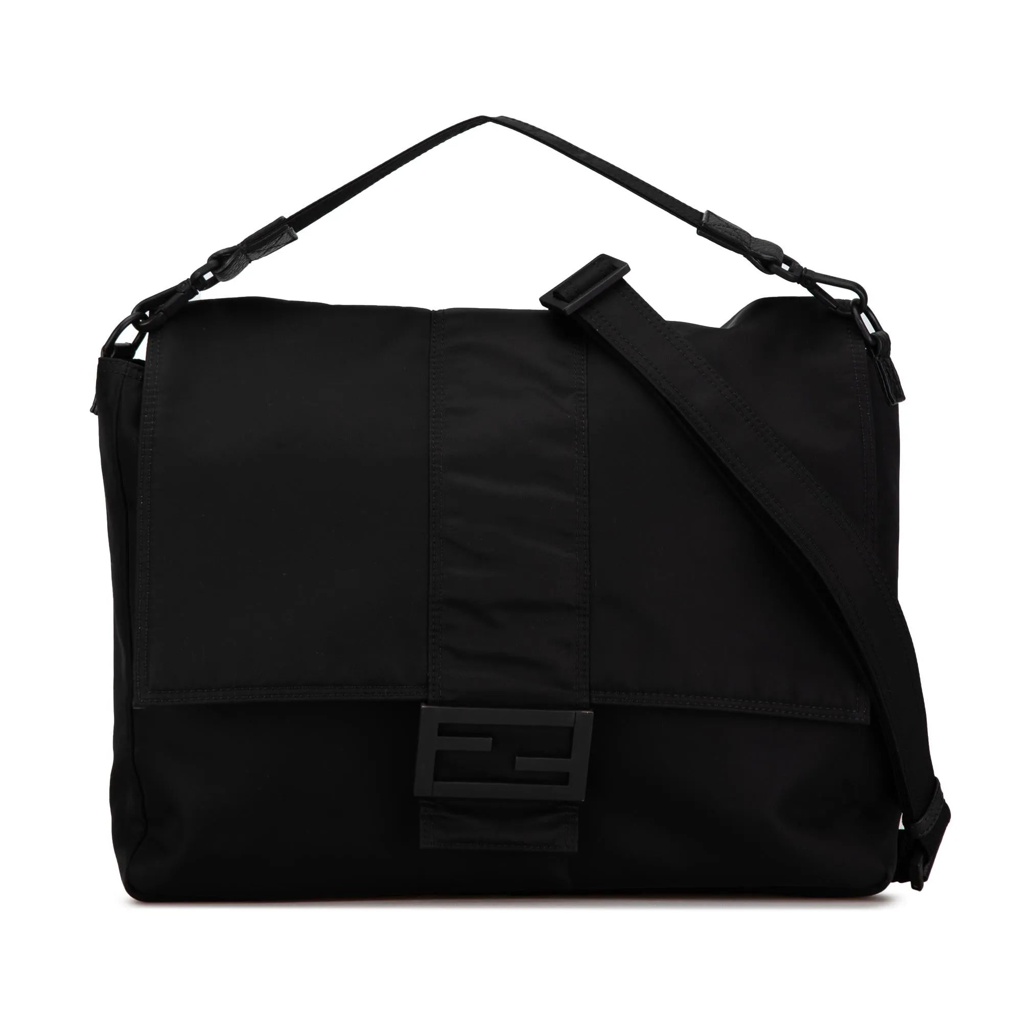 Fendi Nylon Baguette Messenger Bag