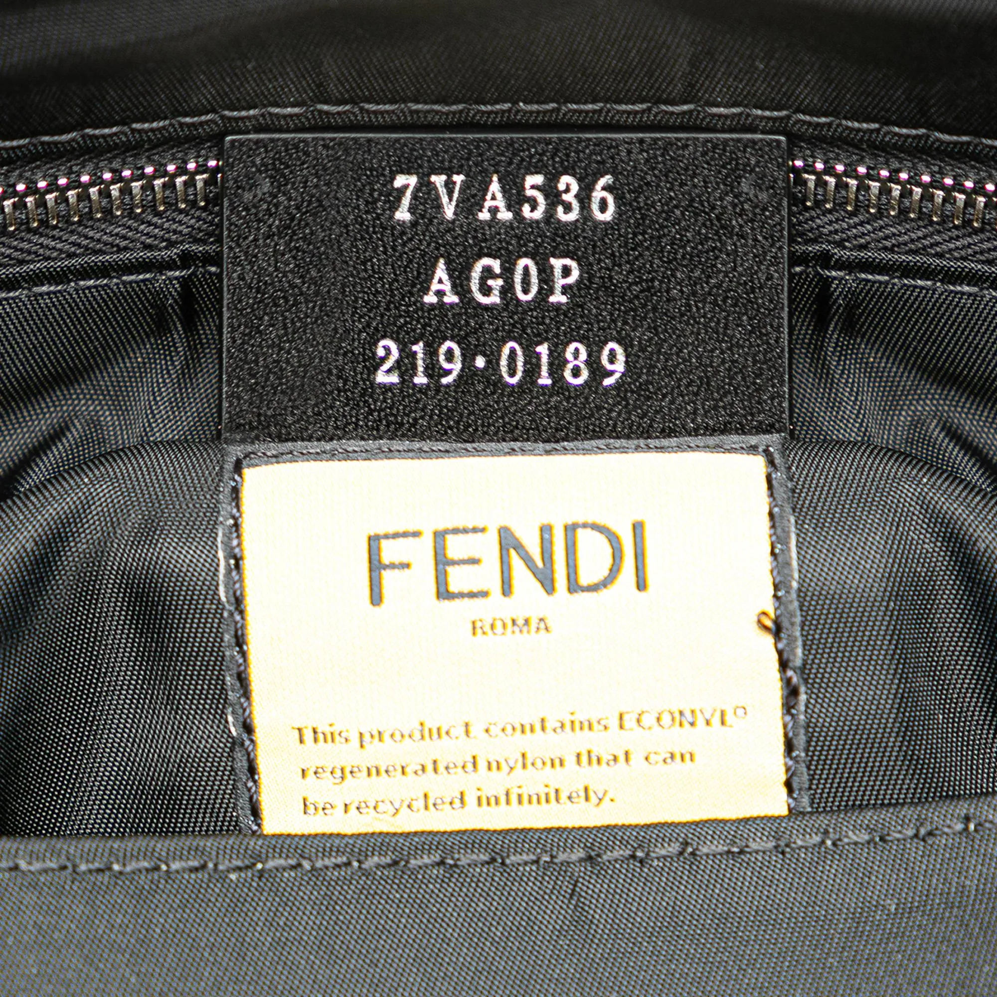 Fendi Nylon Baguette Messenger Bag