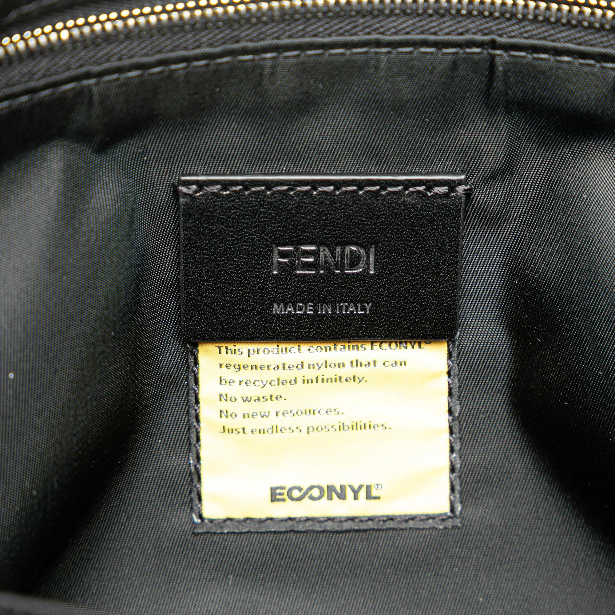 Fendi Nylon Baguette Messenger Bag
