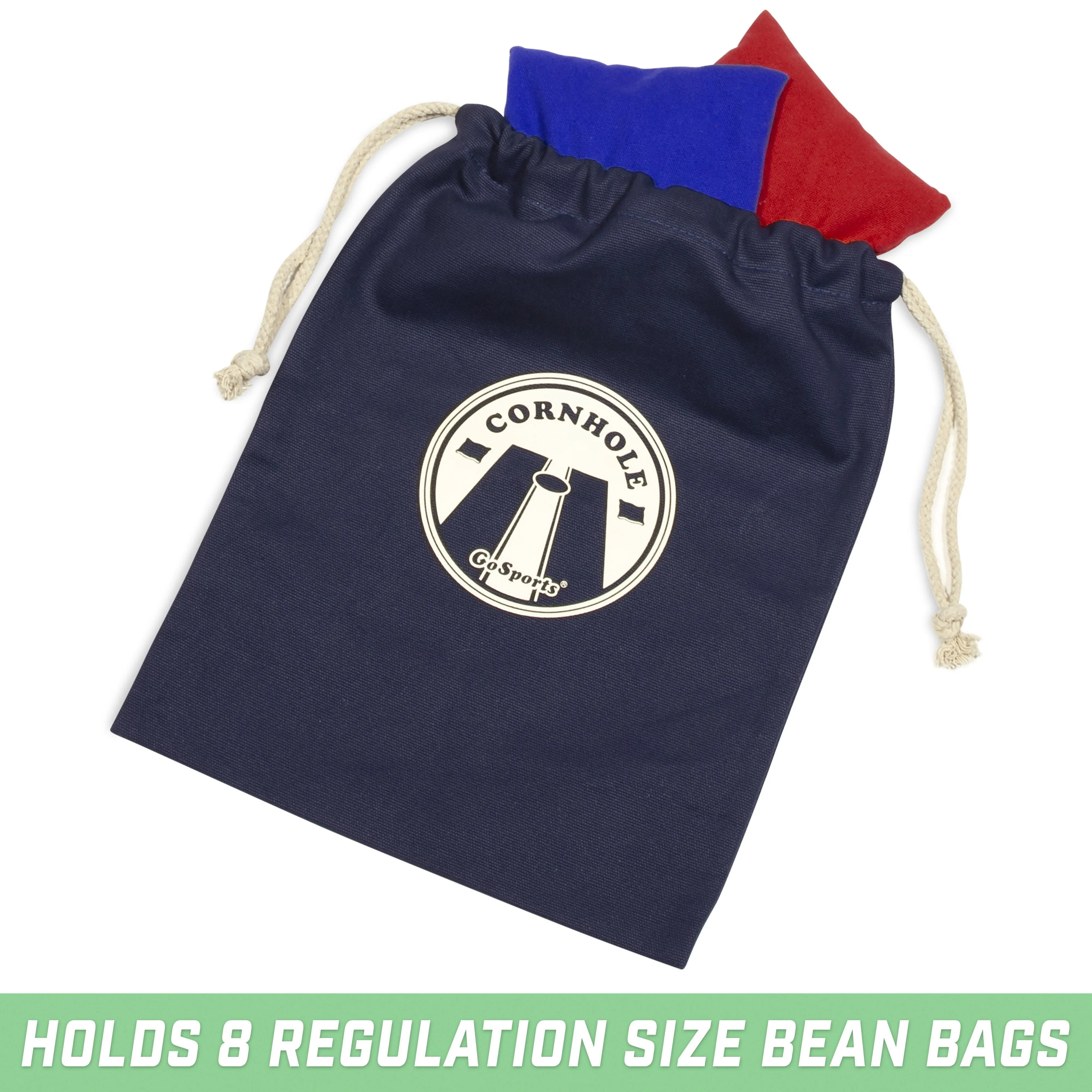 GoSports Cornhole Bean Bag Tote Carry Case - Navy