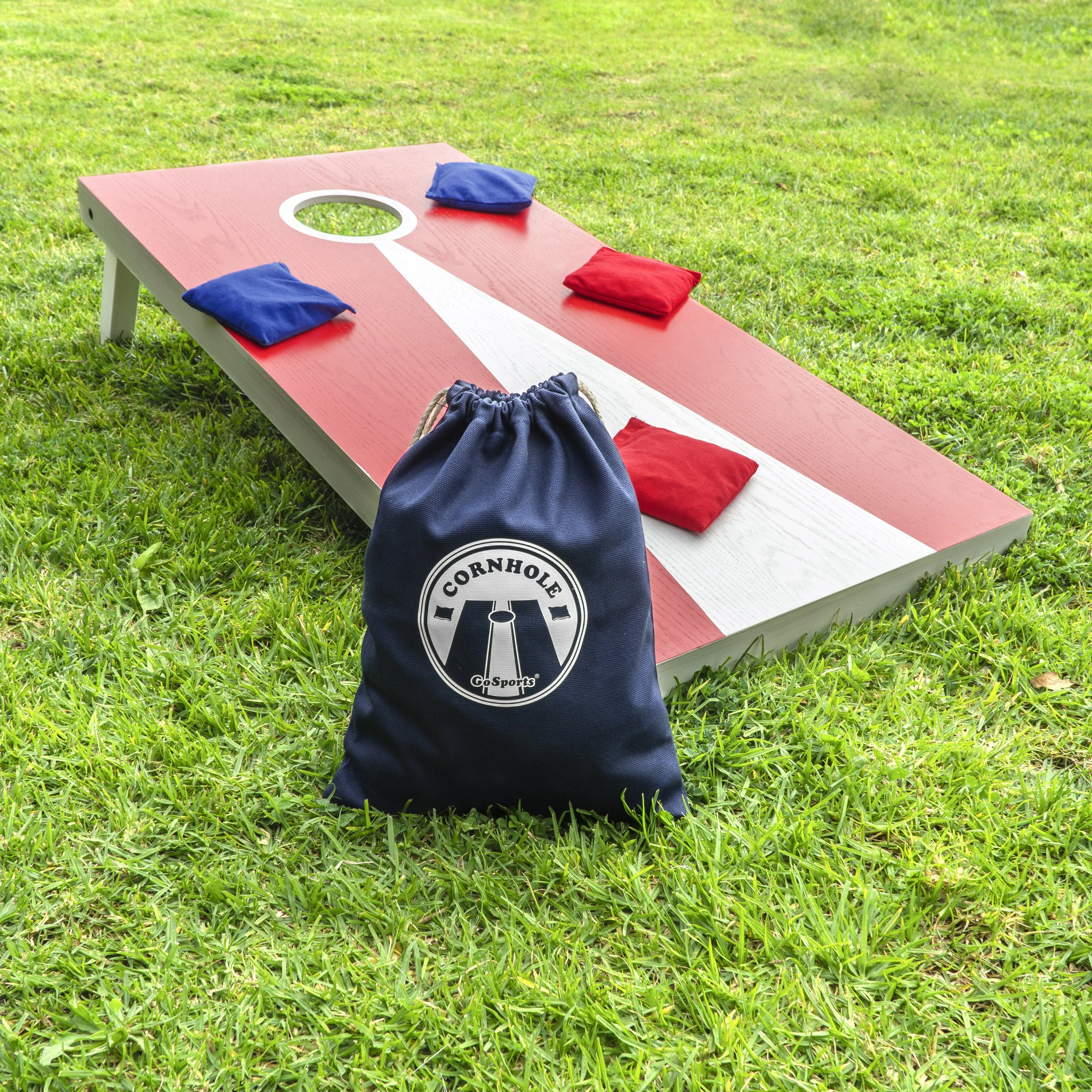 GoSports Cornhole Bean Bag Tote Carry Case - Navy