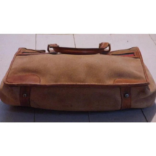Gucci Vintage Logo Doctor S Satchelsdesigner Purses Camel With Redgreen Accents Leathersuede Satchel