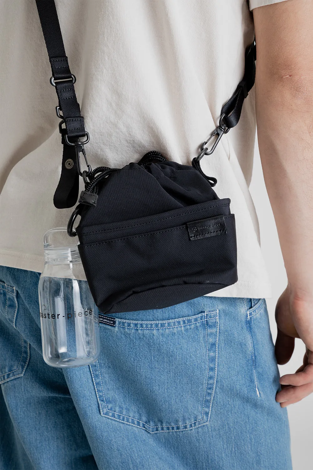 Kinto x Master-Piece Sa-Hou Small Shoulder Bag - Black