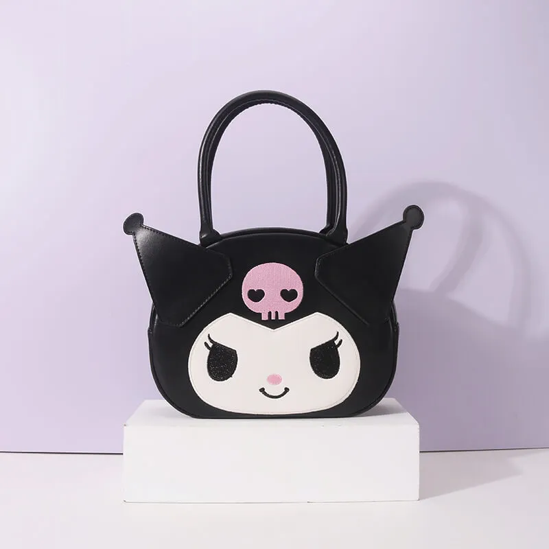 Kuromi PU Embroidery Face Bag