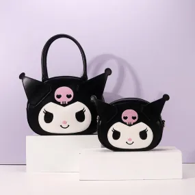 Kuromi PU Embroidery Face Bag
