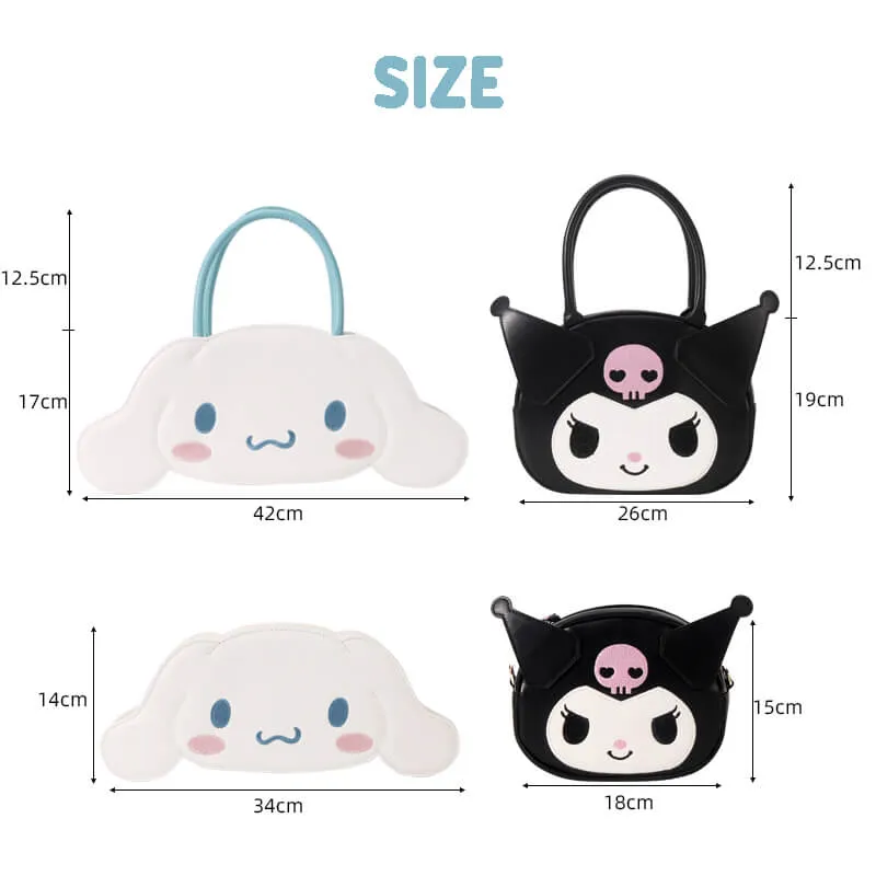 Kuromi PU Embroidery Face Bag