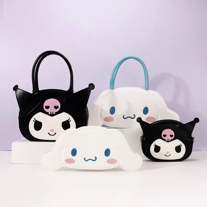 Kuromi PU Embroidery Face Bag