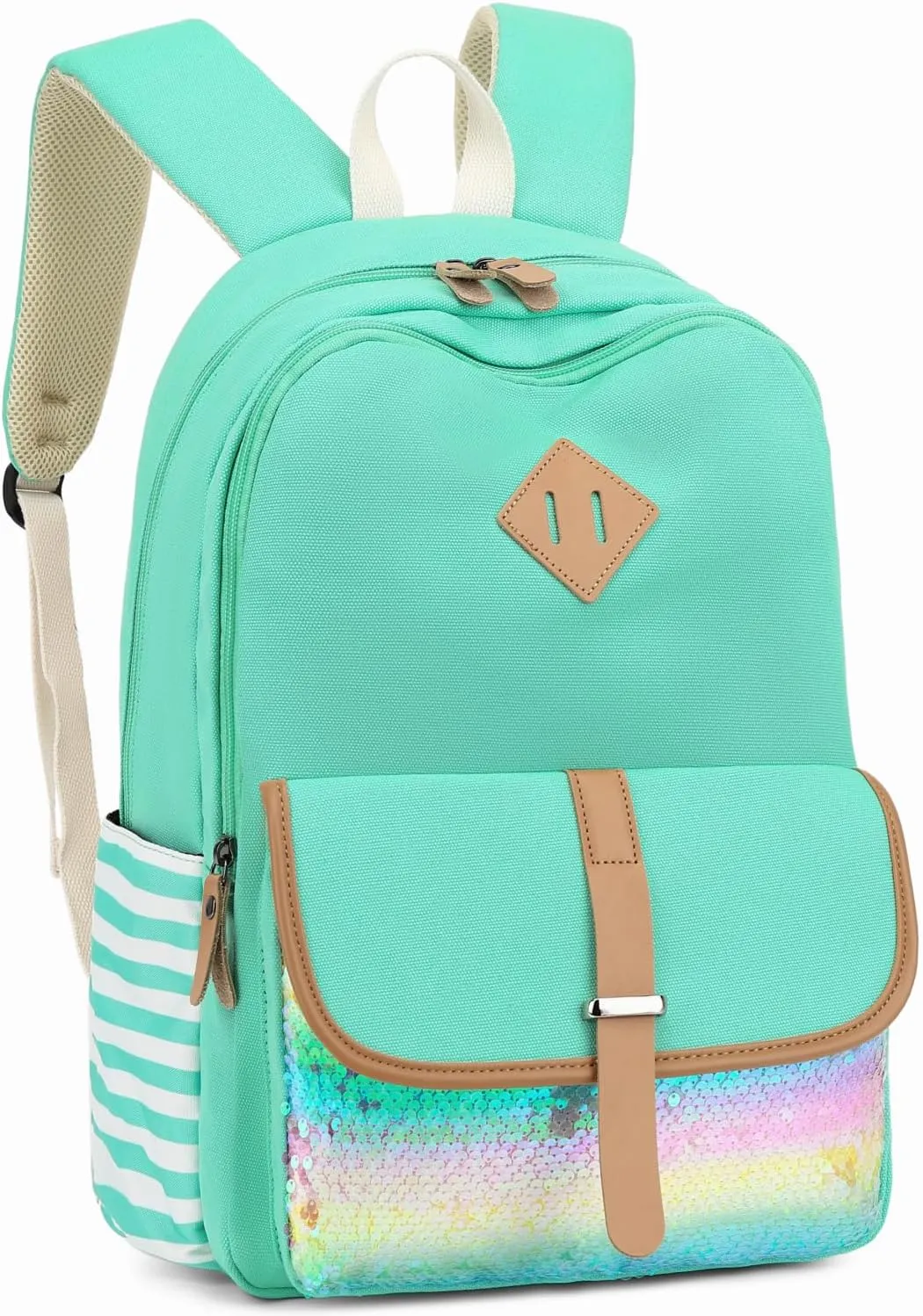 Leaper Canvas School Backpack for Girls Laptop Bag Travel Bag Bookbag Daypack