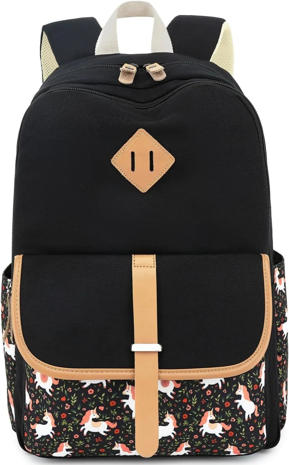 Leaper Canvas School Backpack for Girls Laptop Bag Travel Bag Bookbag Daypack