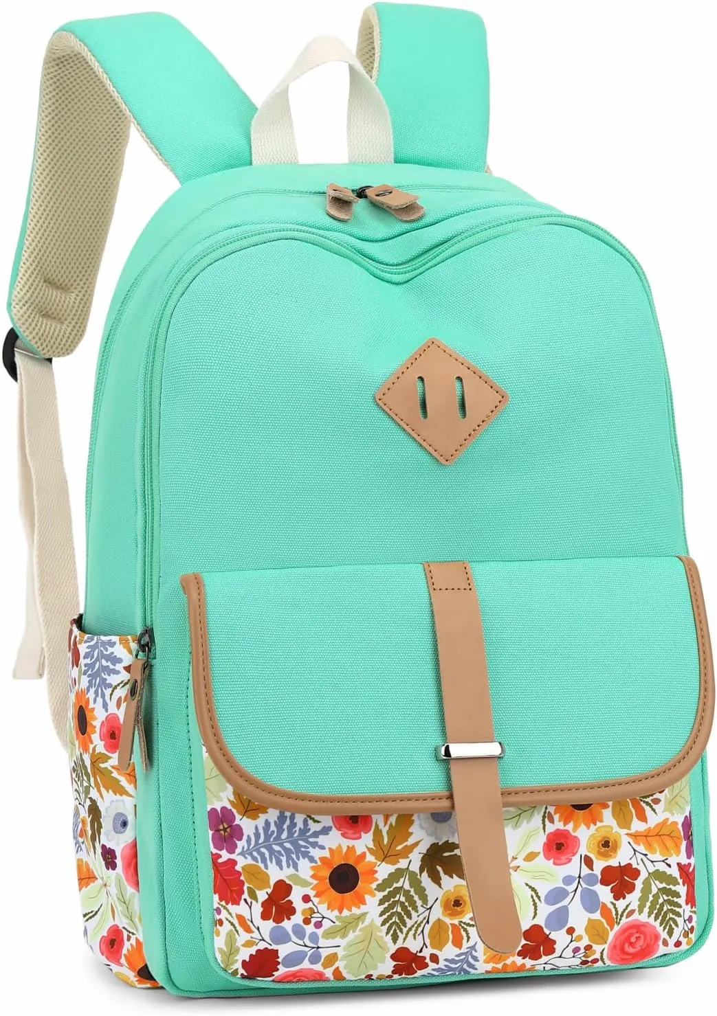 Leaper Canvas School Backpack for Girls Laptop Bag Travel Bag Bookbag Daypack
