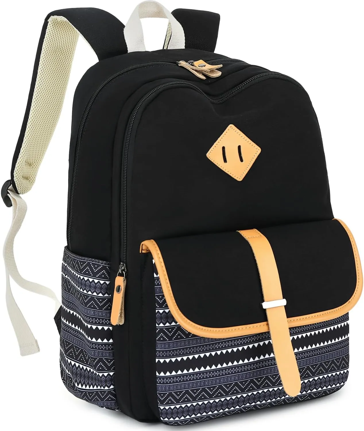 Leaper Canvas School Backpack for Girls Laptop Bag Travel Bag Bookbag Daypack