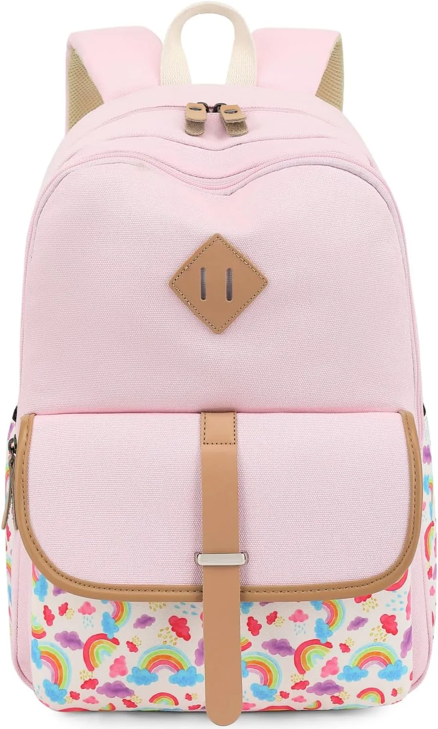 Leaper Canvas School Backpack for Girls Laptop Bag Travel Bag Bookbag Daypack