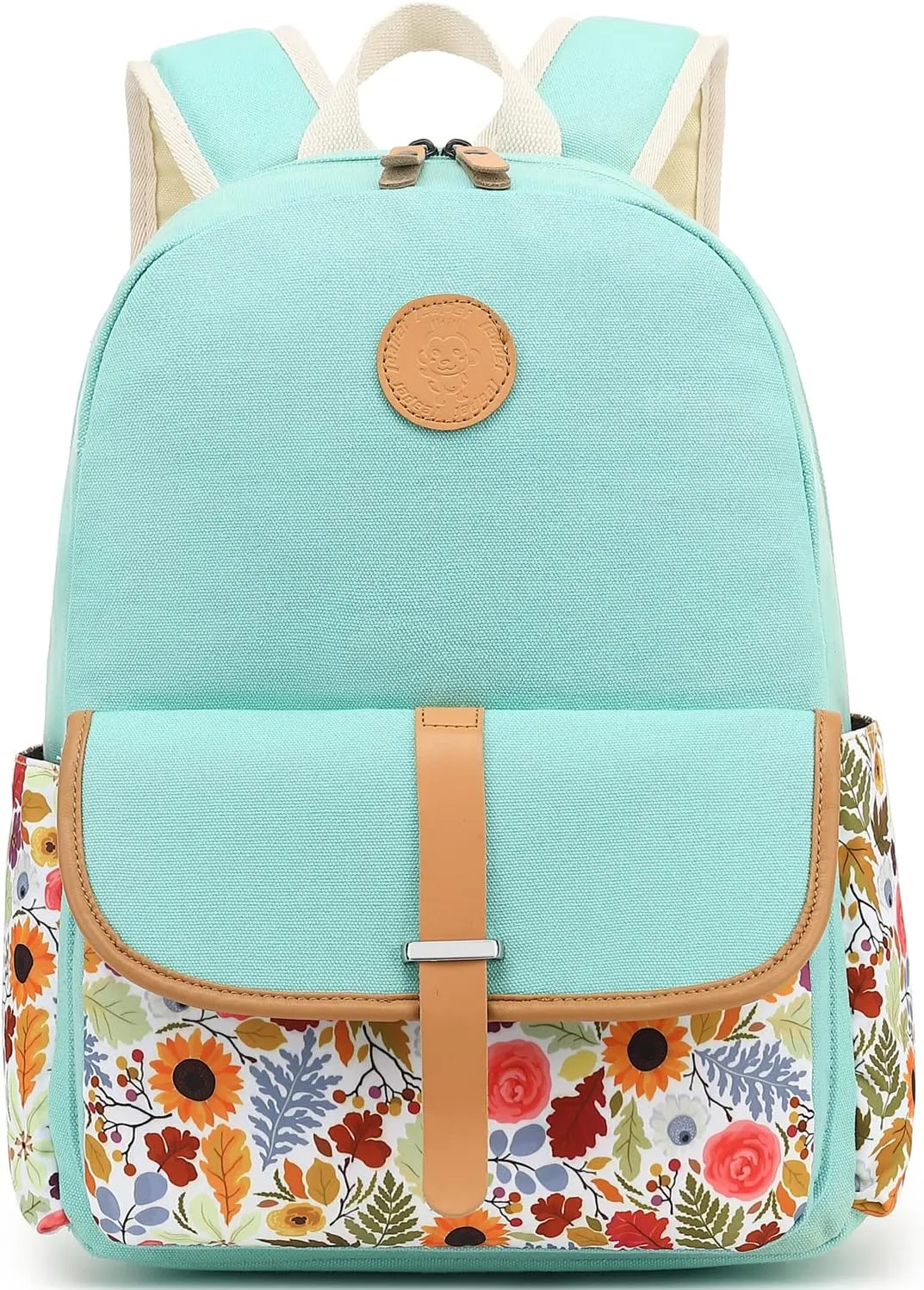 Leaper Canvas School Backpack for Girls Laptop Bag Travel Bag Bookbag Daypack