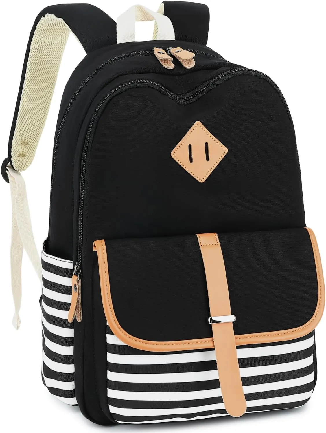 Leaper Canvas School Backpack for Girls Laptop Bag Travel Bag Bookbag Daypack