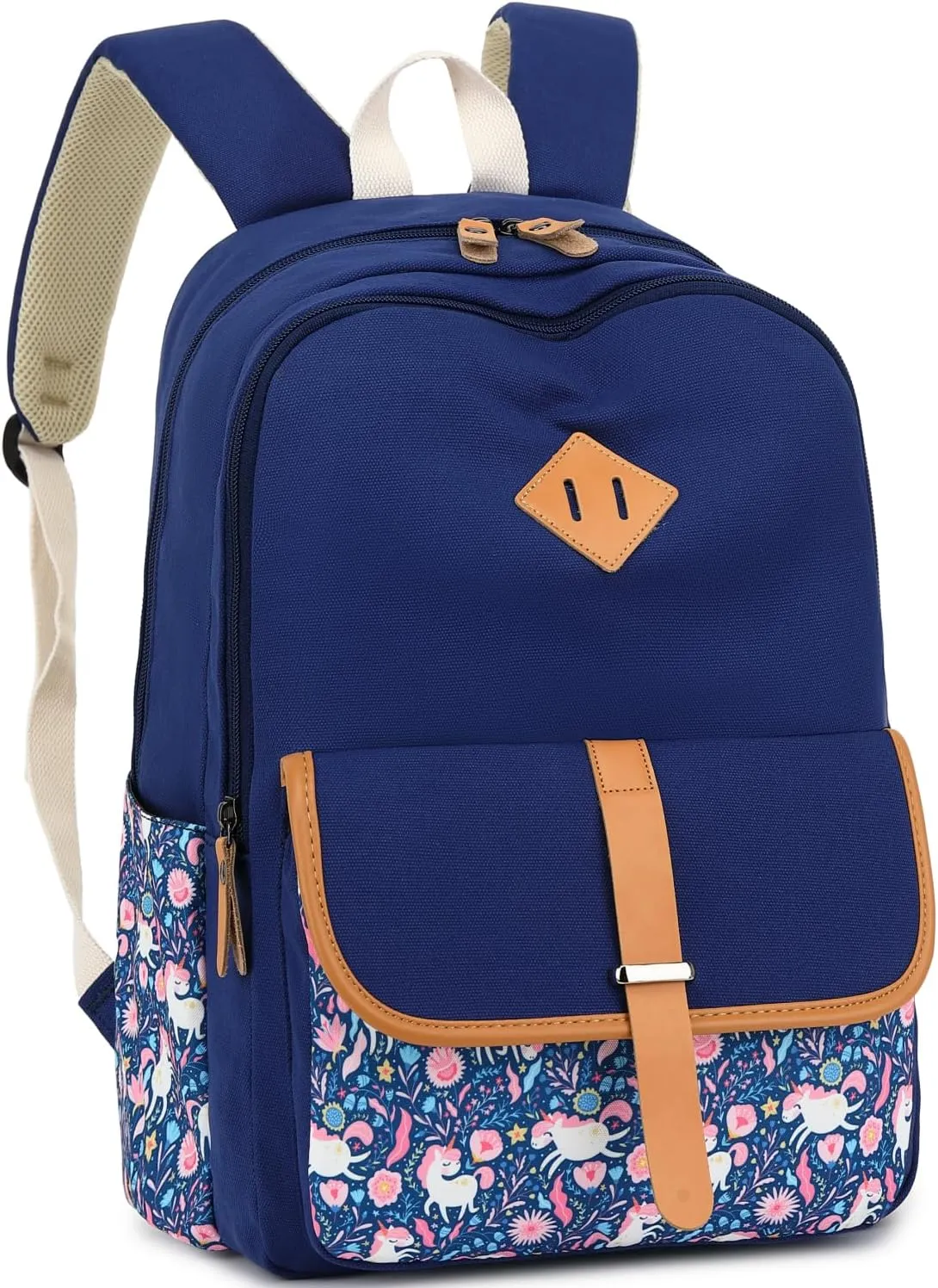 Leaper Canvas School Backpack for Girls Laptop Bag Travel Bag Bookbag Daypack