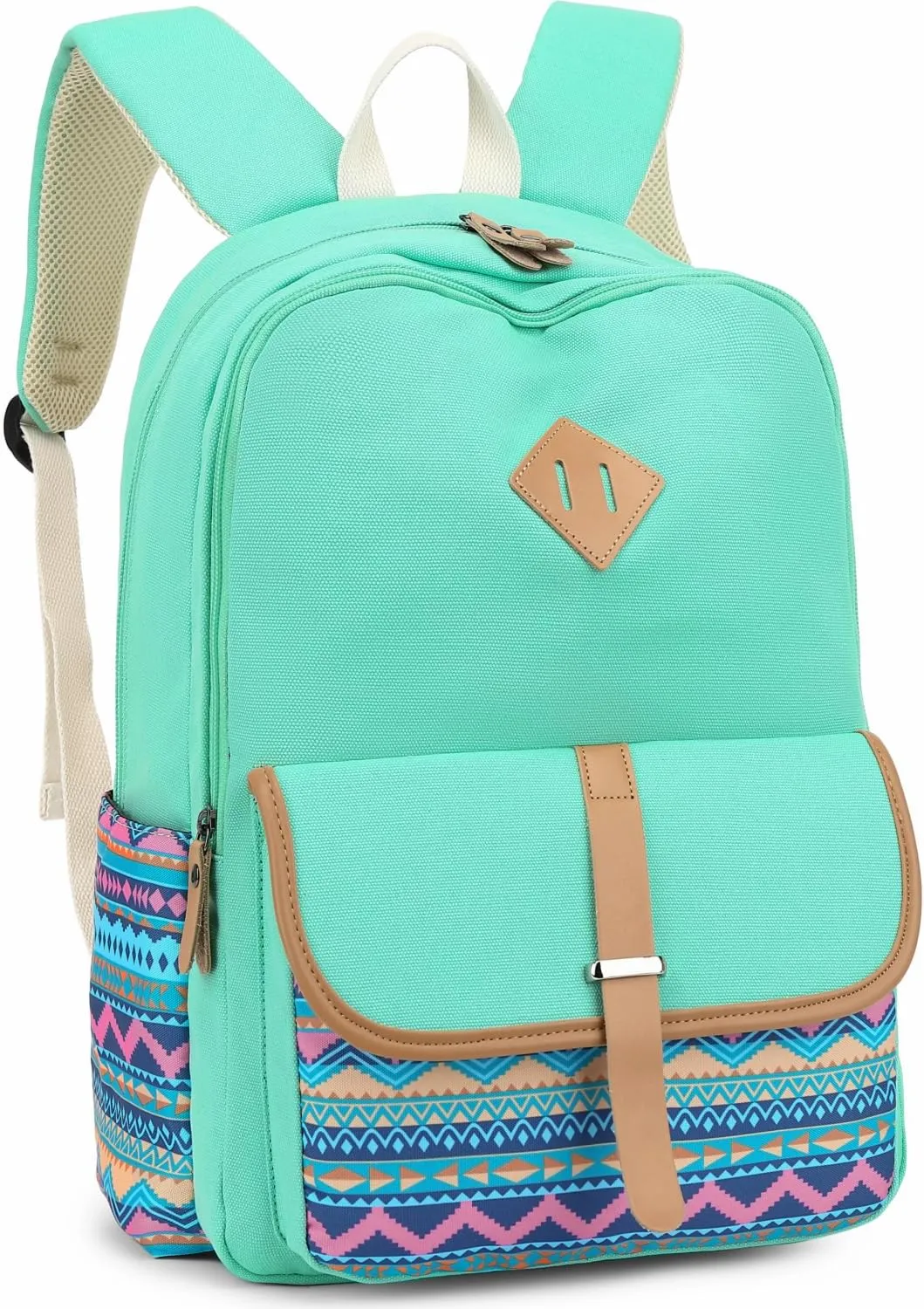 Leaper Canvas School Backpack for Girls Laptop Bag Travel Bag Bookbag Daypack