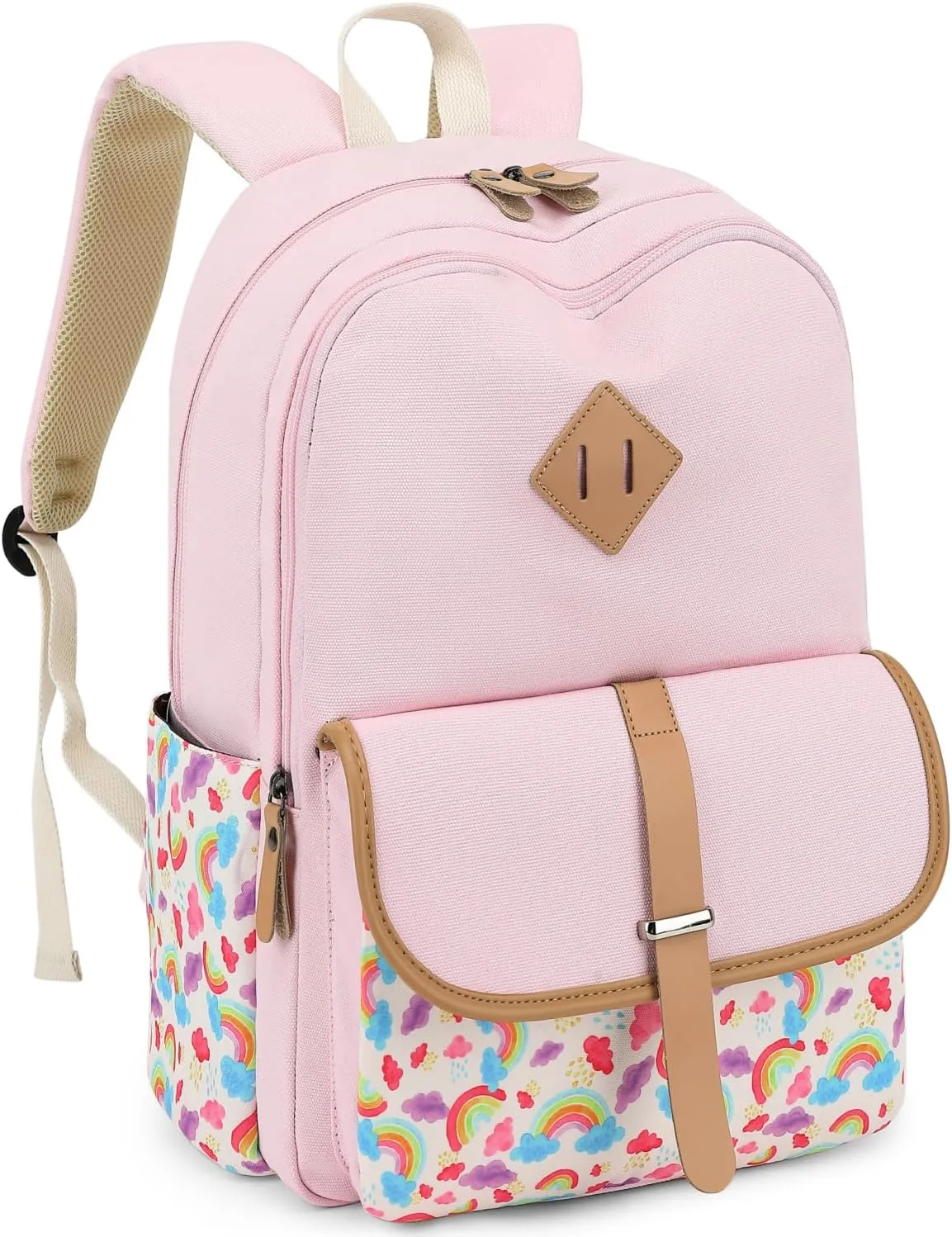 Leaper Canvas School Backpack for Girls Laptop Bag Travel Bag Bookbag Daypack