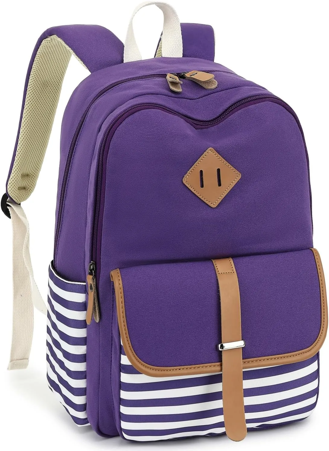 Leaper Canvas School Backpack for Girls Laptop Bag Travel Bag Bookbag Daypack