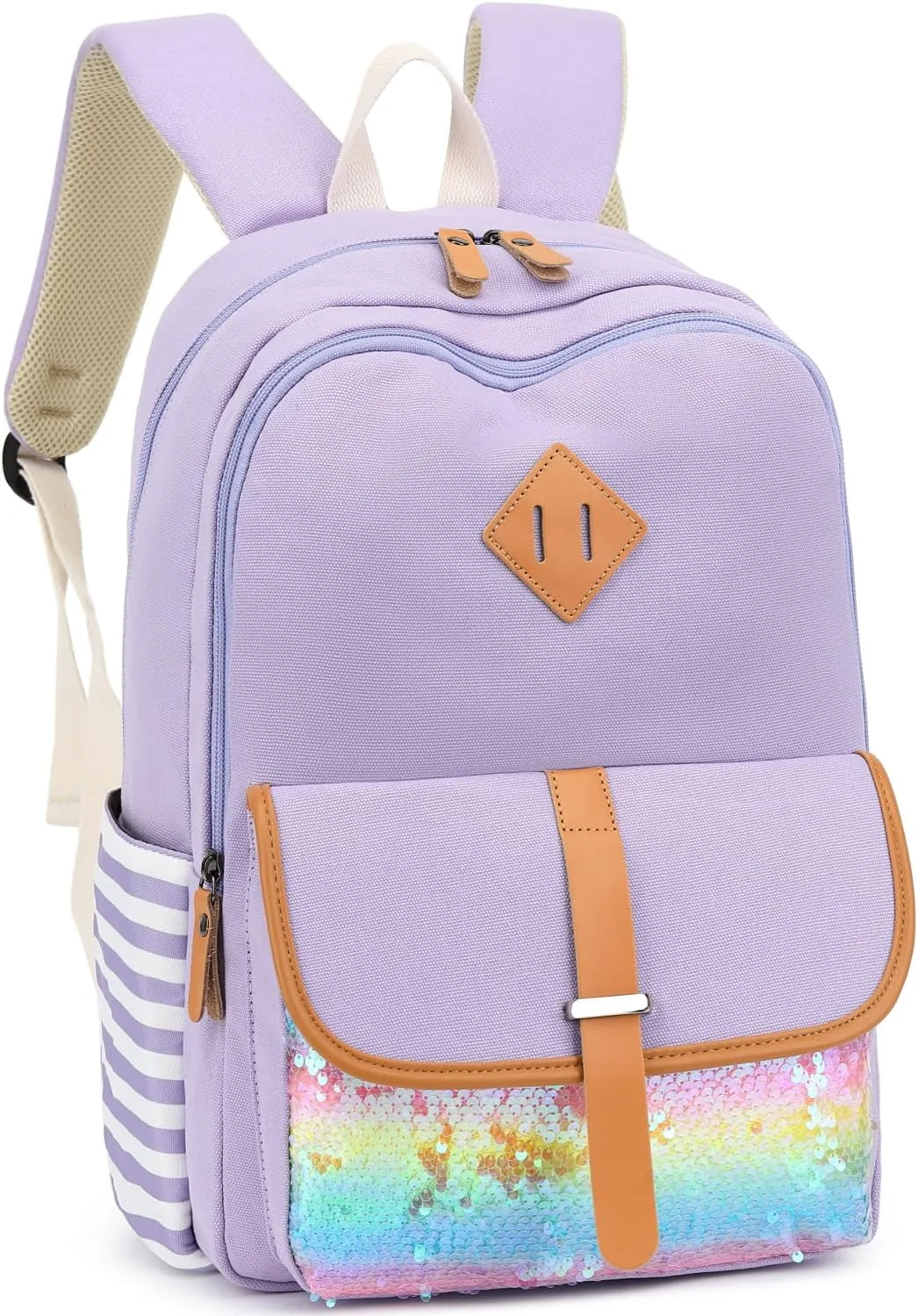 Leaper Canvas School Backpack for Girls Laptop Bag Travel Bag Bookbag Daypack