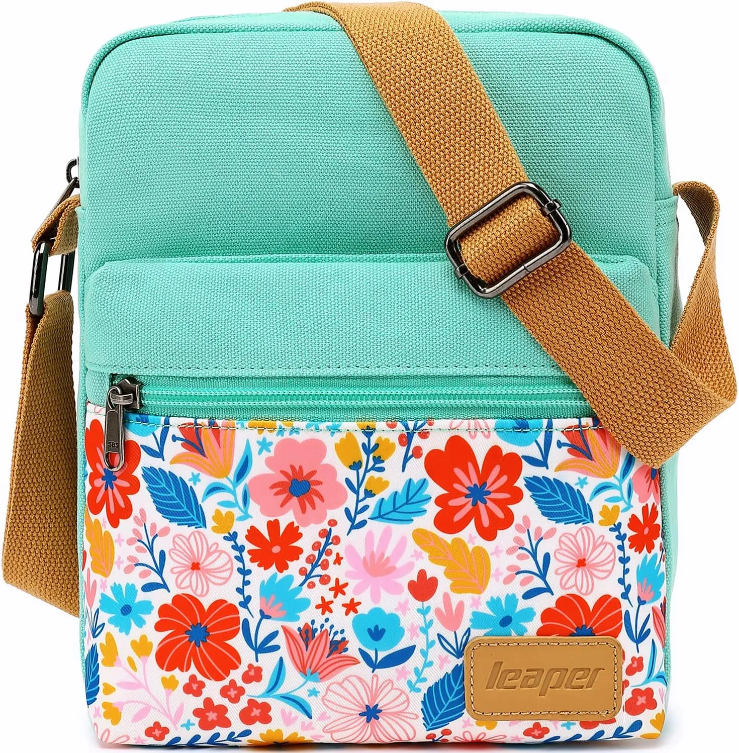 Leaper Girls Crossbody Purses for Kids 2 PCS Cross Body Bag Women Messenger Bag Girls Canvas Bag Cross Body Purse Set