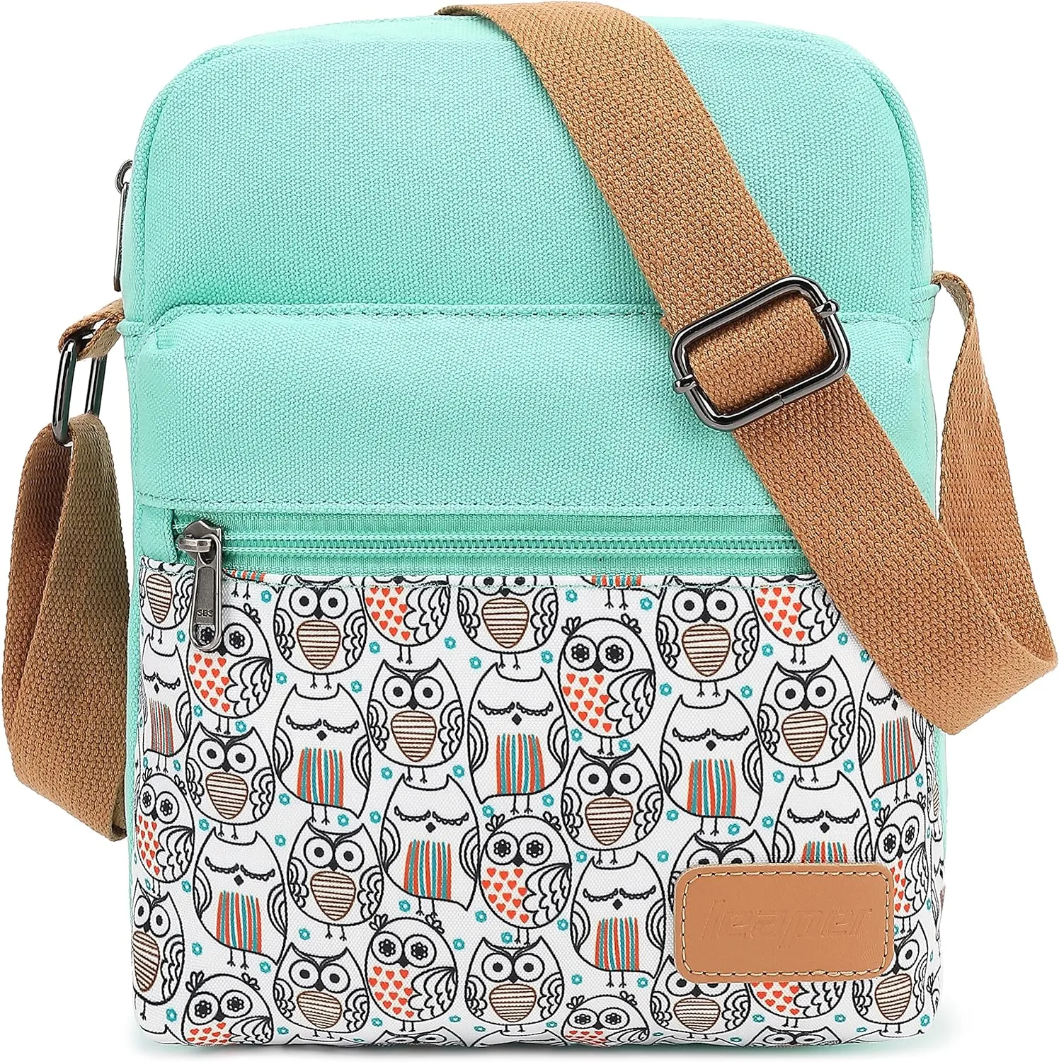 Leaper Girls Crossbody Purses for Kids 2 PCS Cross Body Bag Women Messenger Bag Girls Canvas Bag Cross Body Purse Set