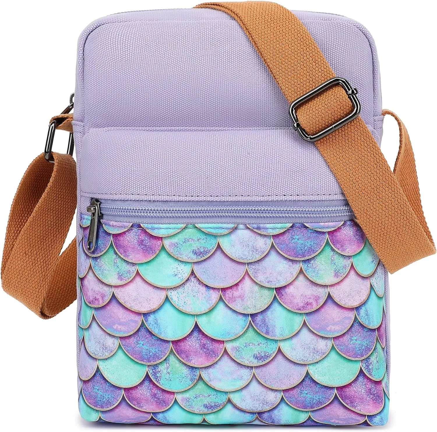 Leaper Girls Crossbody Purses for Kids 2 PCS Cross Body Bag Women Messenger Bag Girls Canvas Bag Cross Body Purse Set