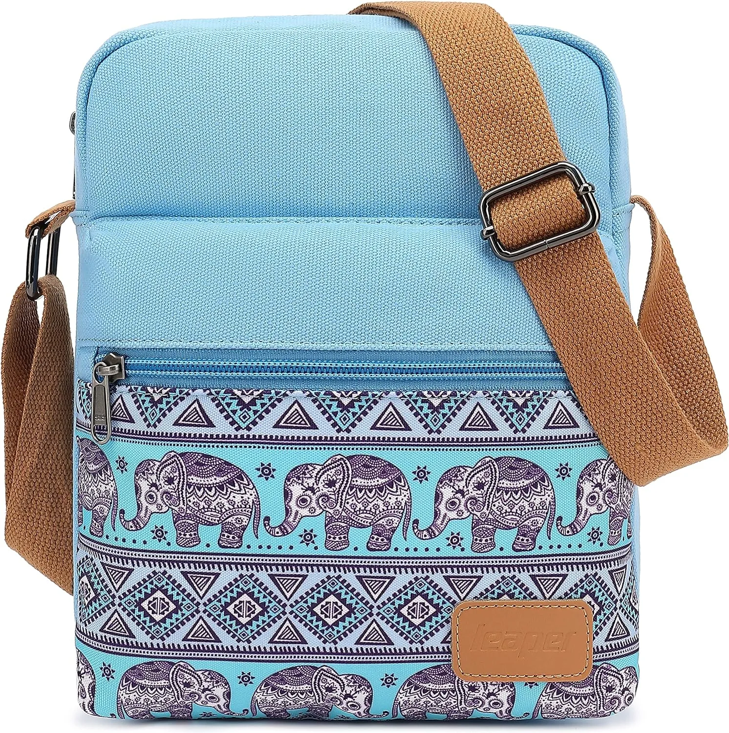 Leaper Girls Crossbody Purses for Kids 2 PCS Cross Body Bag Women Messenger Bag Girls Canvas Bag Cross Body Purse Set