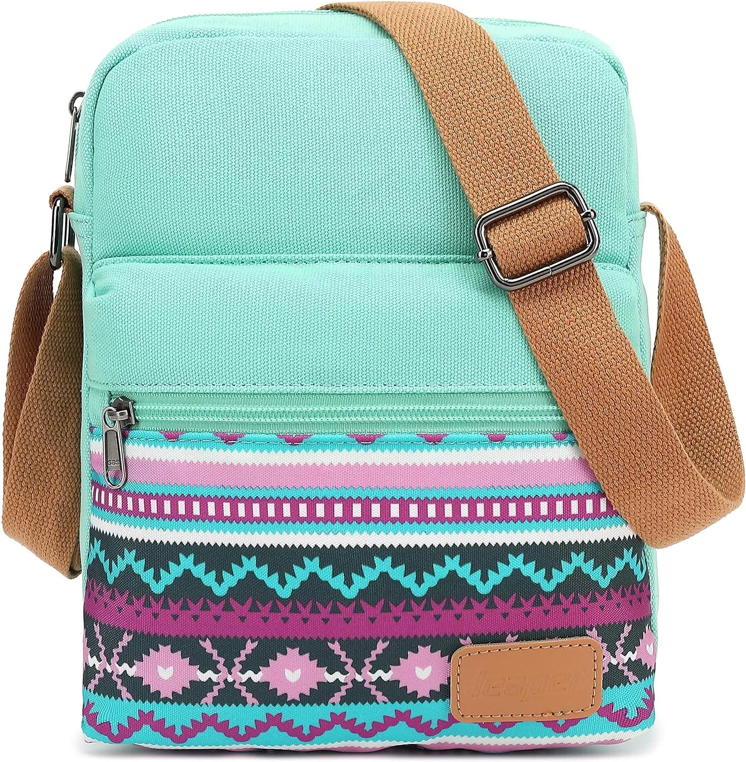 Leaper Girls Crossbody Purses for Kids 2 PCS Cross Body Bag Women Messenger Bag Girls Canvas Bag Cross Body Purse Set