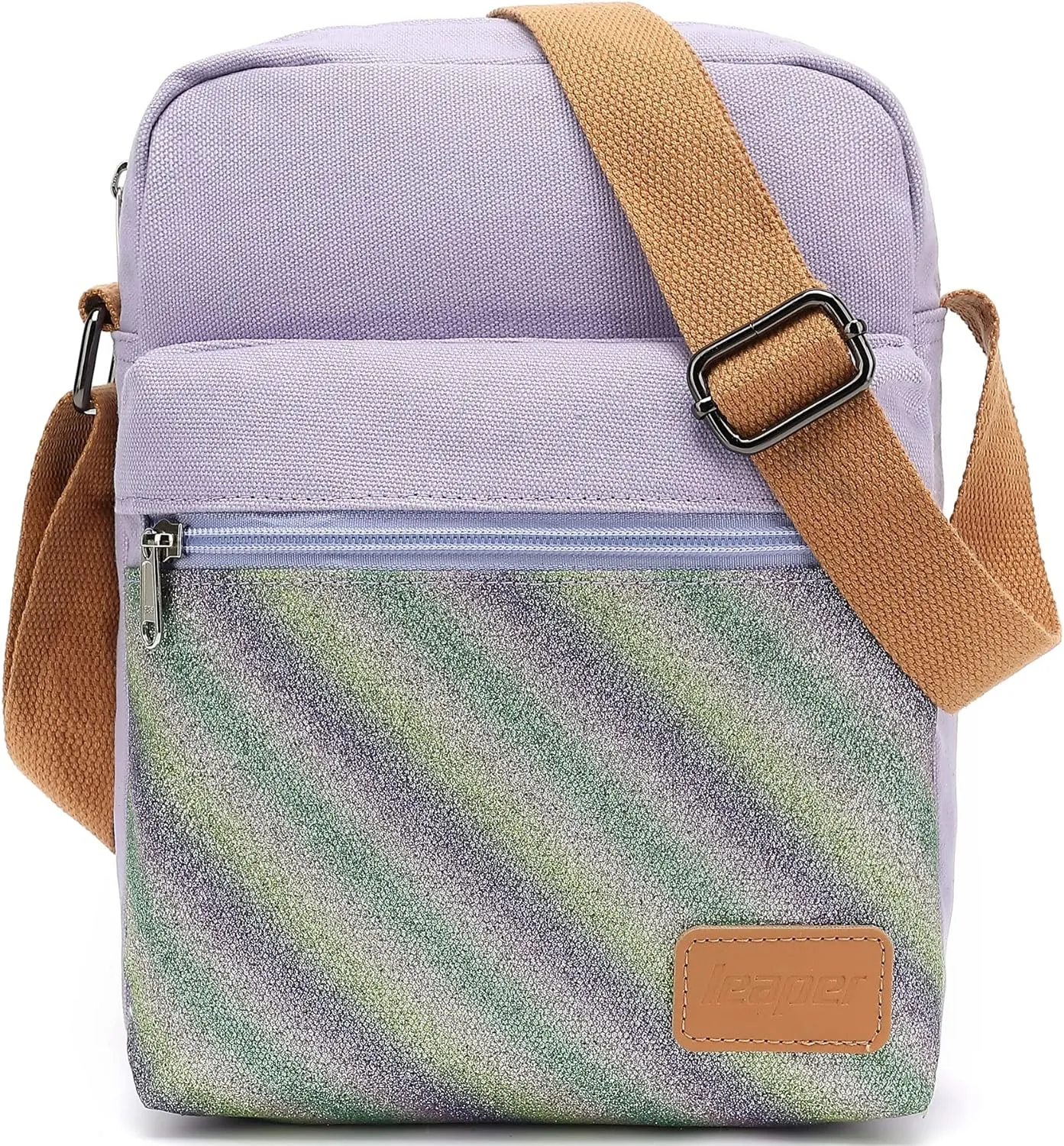 Leaper Girls Crossbody Purses for Kids 2 PCS Cross Body Bag Women Messenger Bag Girls Canvas Bag Cross Body Purse Set