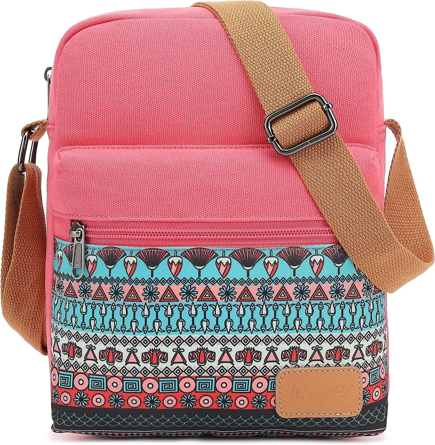 Leaper Girls Crossbody Purses for Kids 2 PCS Cross Body Bag Women Messenger Bag Girls Canvas Bag Cross Body Purse Set