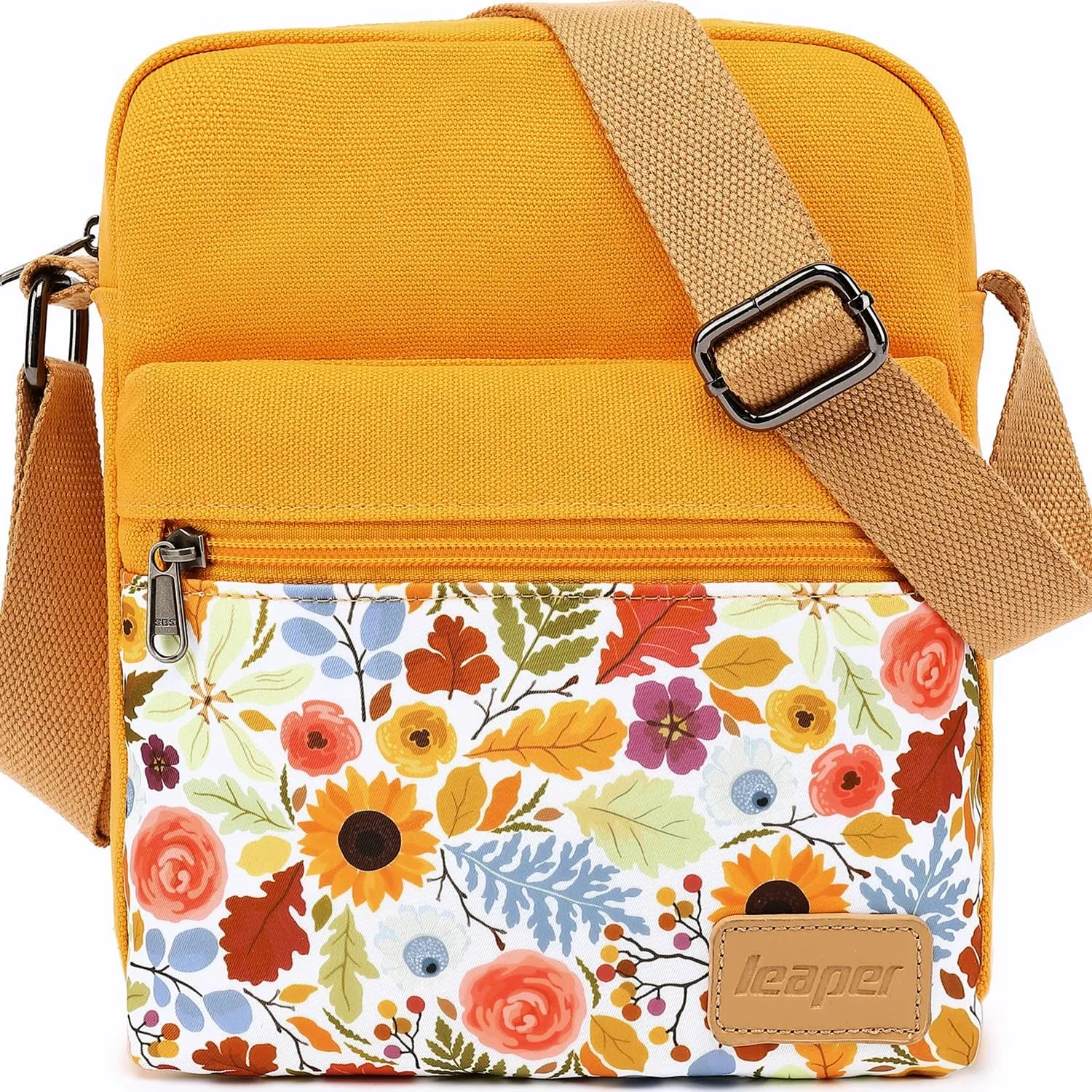 Leaper Girls Crossbody Purses for Kids 2 PCS Cross Body Bag Women Messenger Bag Girls Canvas Bag Cross Body Purse Set
