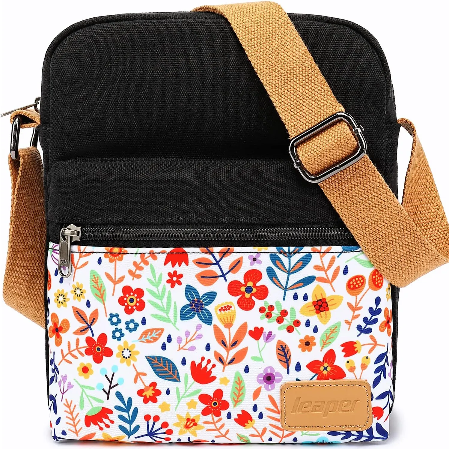 Leaper Girls Crossbody Purses for Kids 2 PCS Cross Body Bag Women Messenger Bag Girls Canvas Bag Cross Body Purse Set