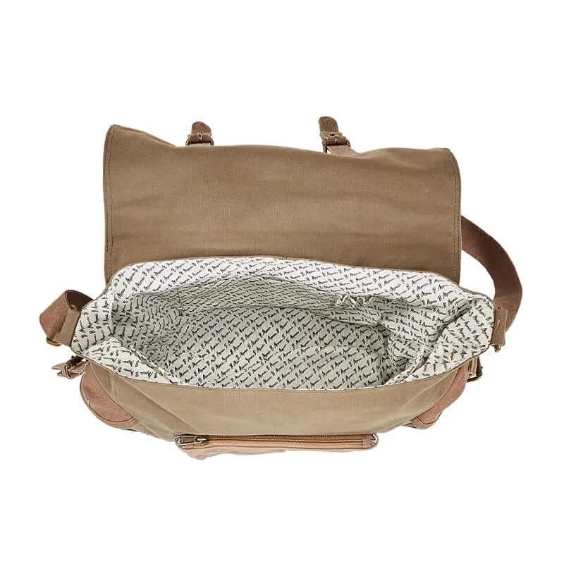 Mona B - Messenger Crossbody Laptop Bag for Upto 14" Laptop/Mac Book/Tablet with Stylish Design for Men and Women (Olive)