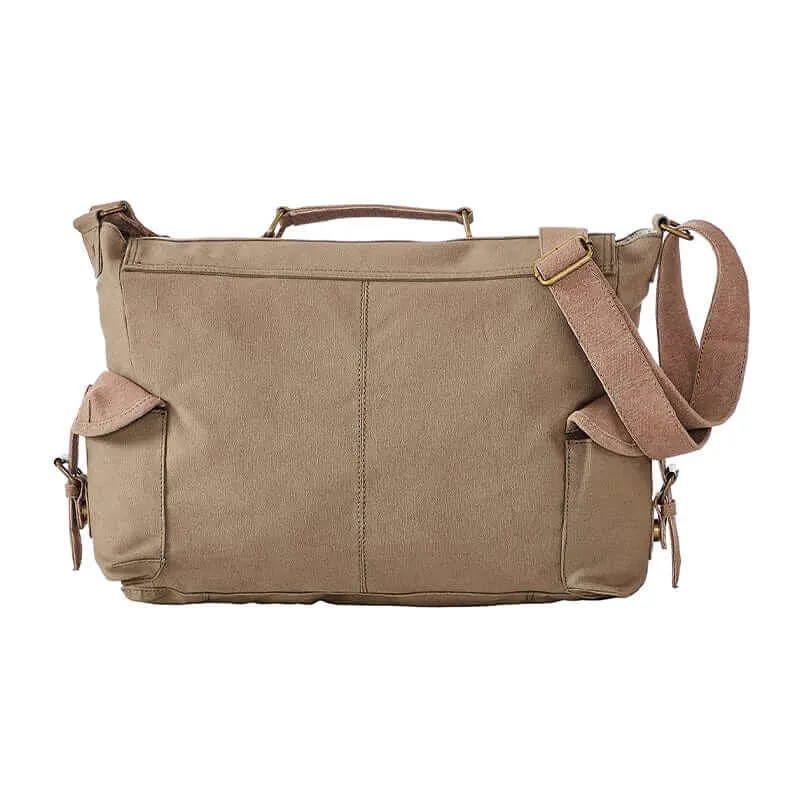 Mona B - Messenger Crossbody Laptop Bag for Upto 14" Laptop/Mac Book/Tablet with Stylish Design for Men and Women (Olive)