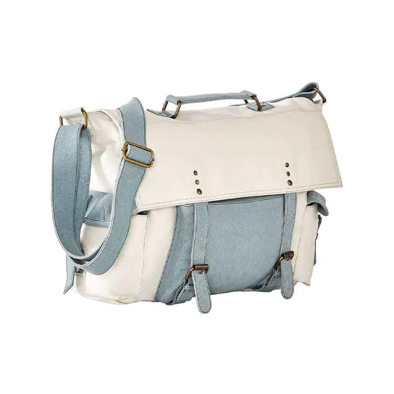 Mona B - Messenger Crossbody Multicolor Laptop Bag for Upto 14" Laptop/Mac Book/Tablet with Stylish Design for Men and Women (Ocean)