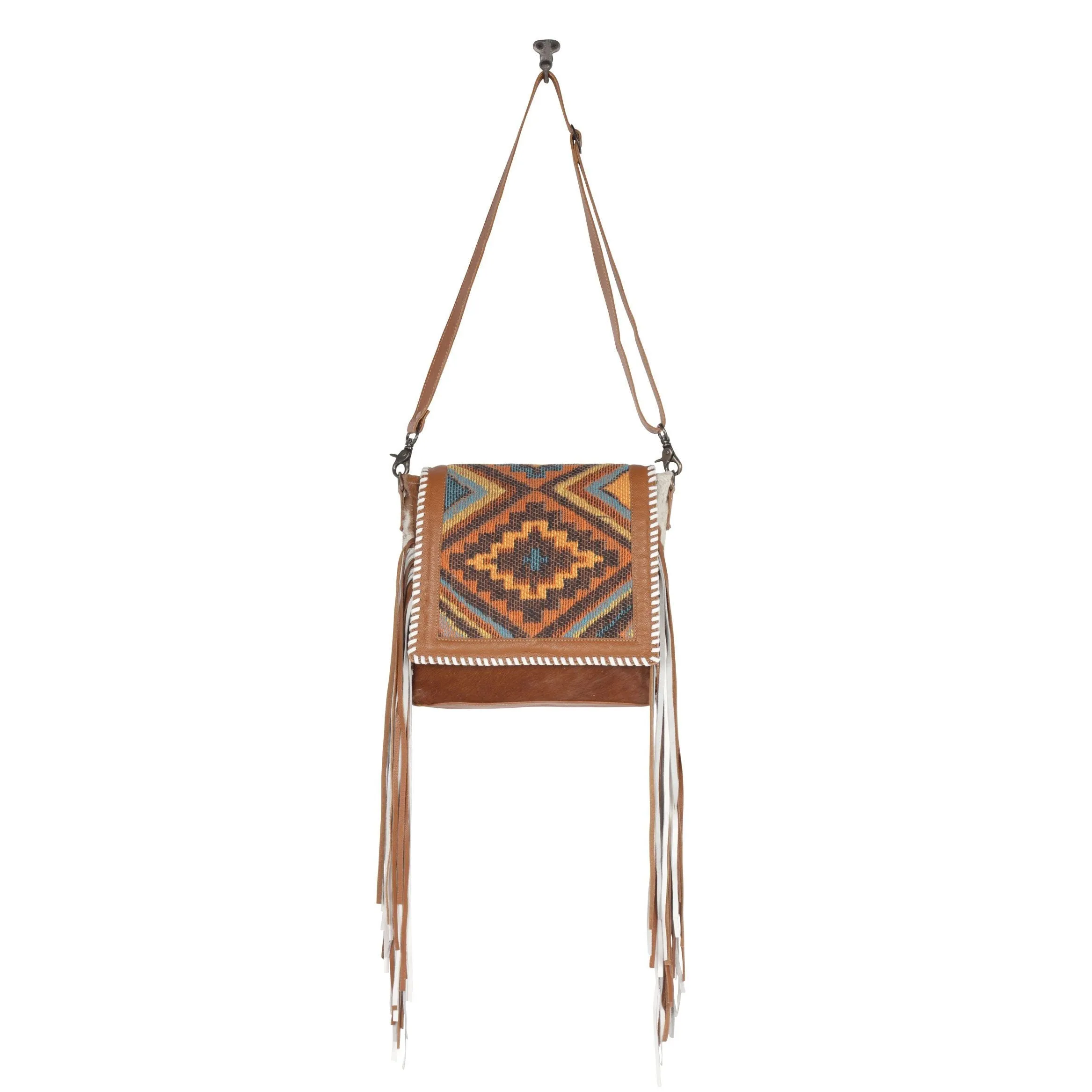 Myra Boho Chic Leather Western Purse