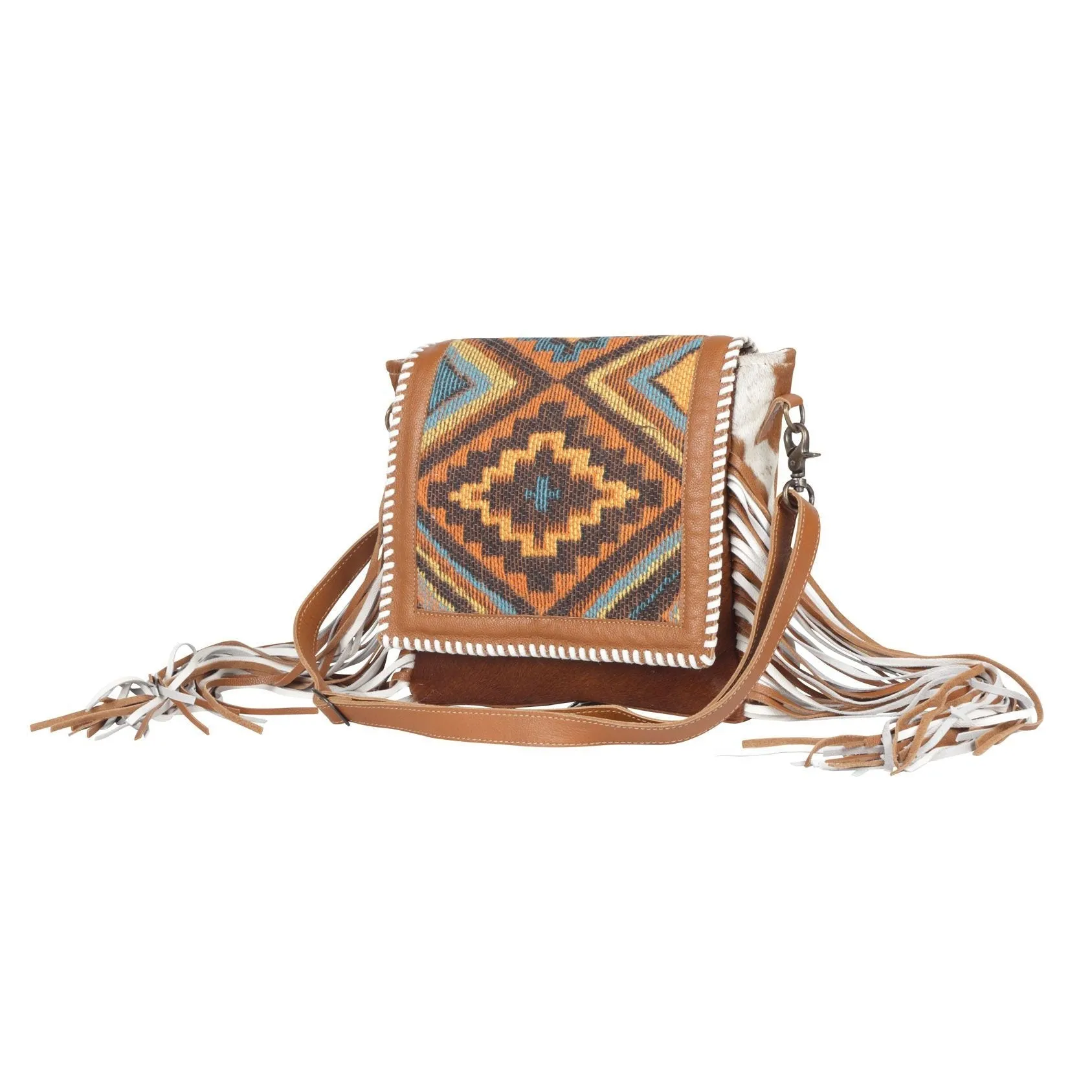 Myra Boho Chic Leather Western Purse