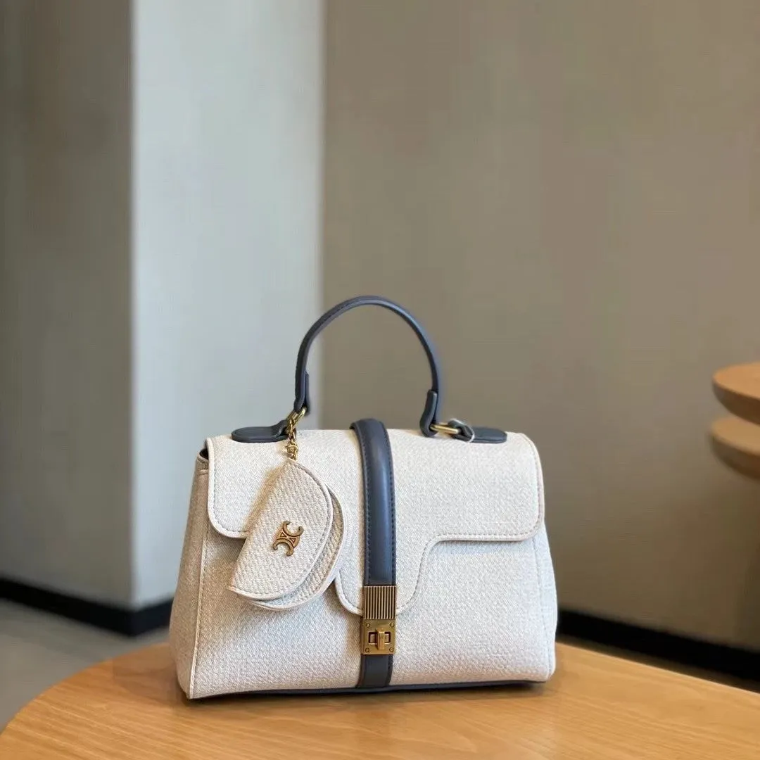 SEALBEER Hot trade New bag women's canvas pillow bag women's handbag color matching Boston bag shoulder messenger bag