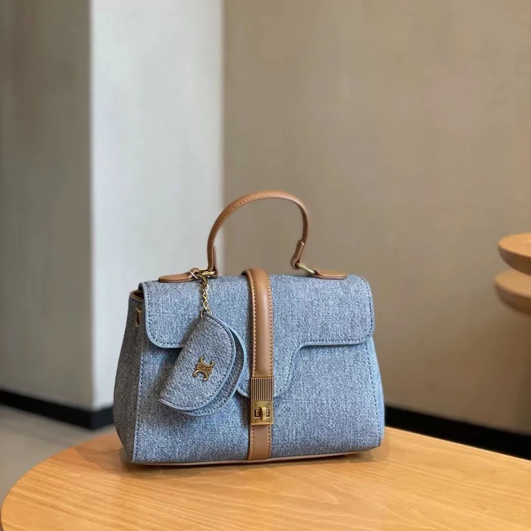 SEALBEER Hot trade New bag women's canvas pillow bag women's handbag color matching Boston bag shoulder messenger bag