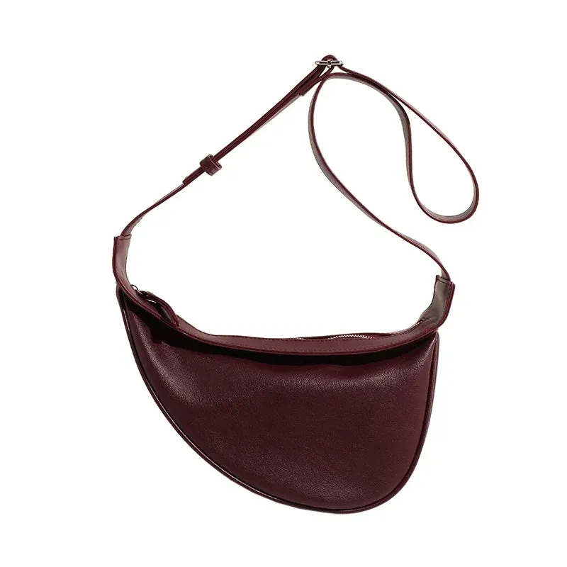 Uniwim Sewing Thread Shoulder Bags Zipper Women's Bags 2024 Hot Sale PU High Capacity Handbag Solid Saddle Splicing Bolsas De Ombro