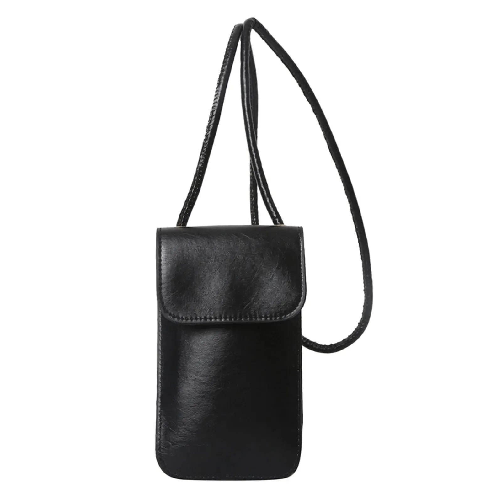 Vvsha - New Women Bag Leather Wallets Solid Color Shoulder Bag Cell Phone Purse Lady Crossbody Handbag Female Money Bags Messenger Pouch