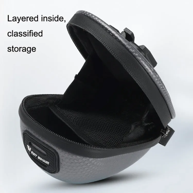 WEST BIKING Bicycle Mini Hardshell Tail Bag Saddle Bag(Black)